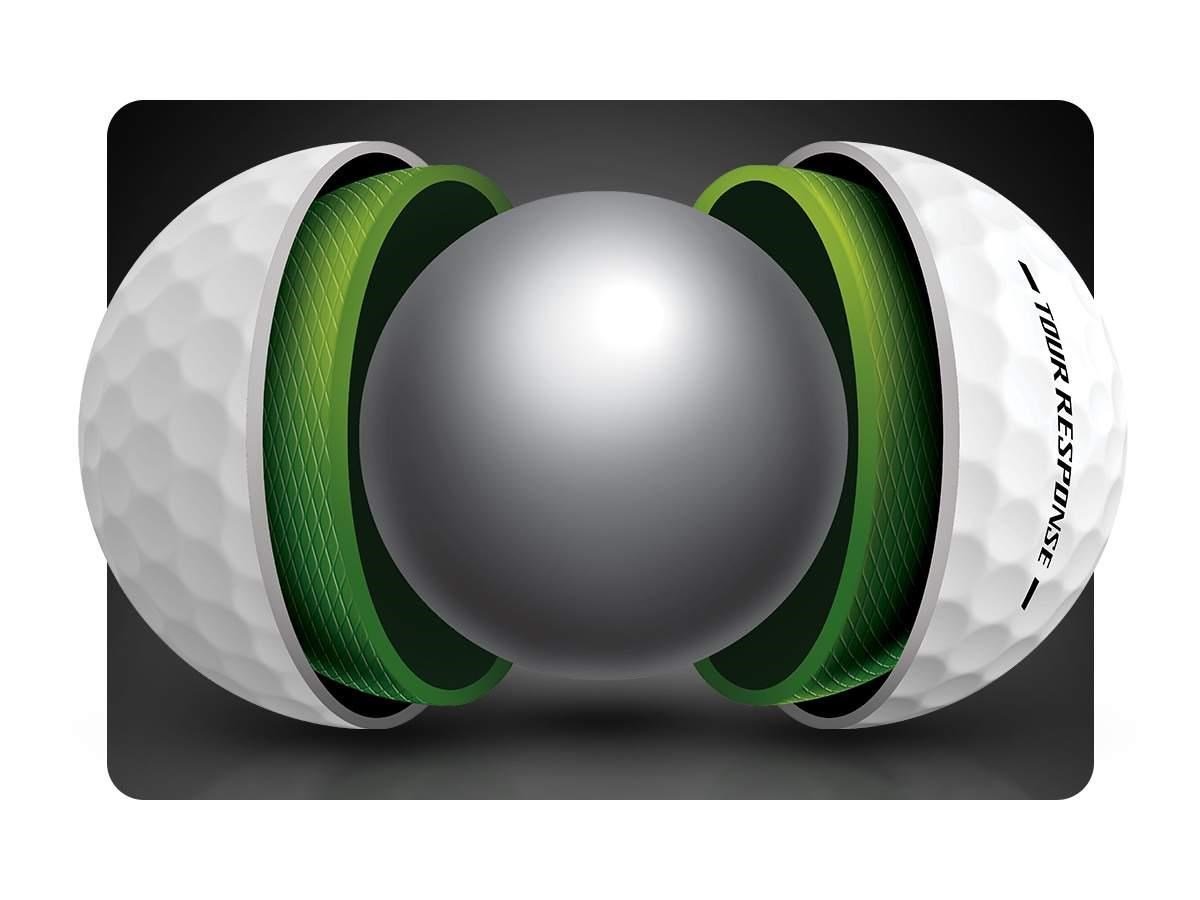 TaylorMade Tour Response Golfbälle, gelb