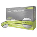TaylorMade Tour Response Neon Stripe Golfbälle, weiss/gelb