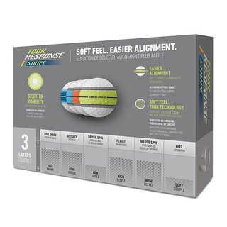 TaylorMade Tour Response Neon Stripe Golfbälle, multi-pack