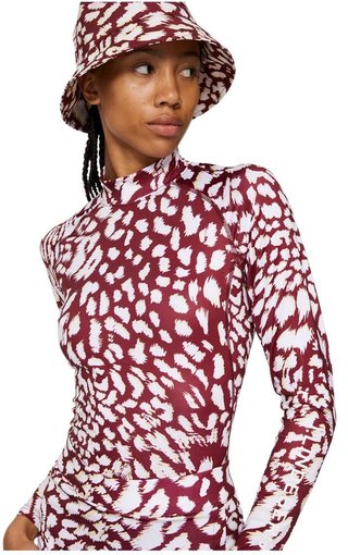 J.Lindeberg Asa Print Soft Compression Damen Top, glitch leo lime