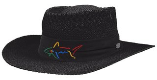 Greg Norman Signature Straw Bucket Hut, schwarz