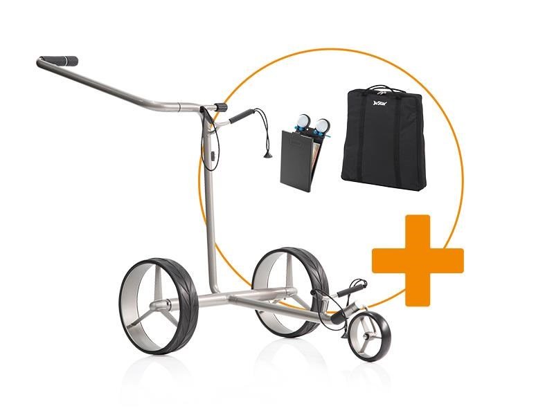 JuStar SILVER 1.0, 45+ Batterie + GRATIS Scorekartenhalter und Tragetasche