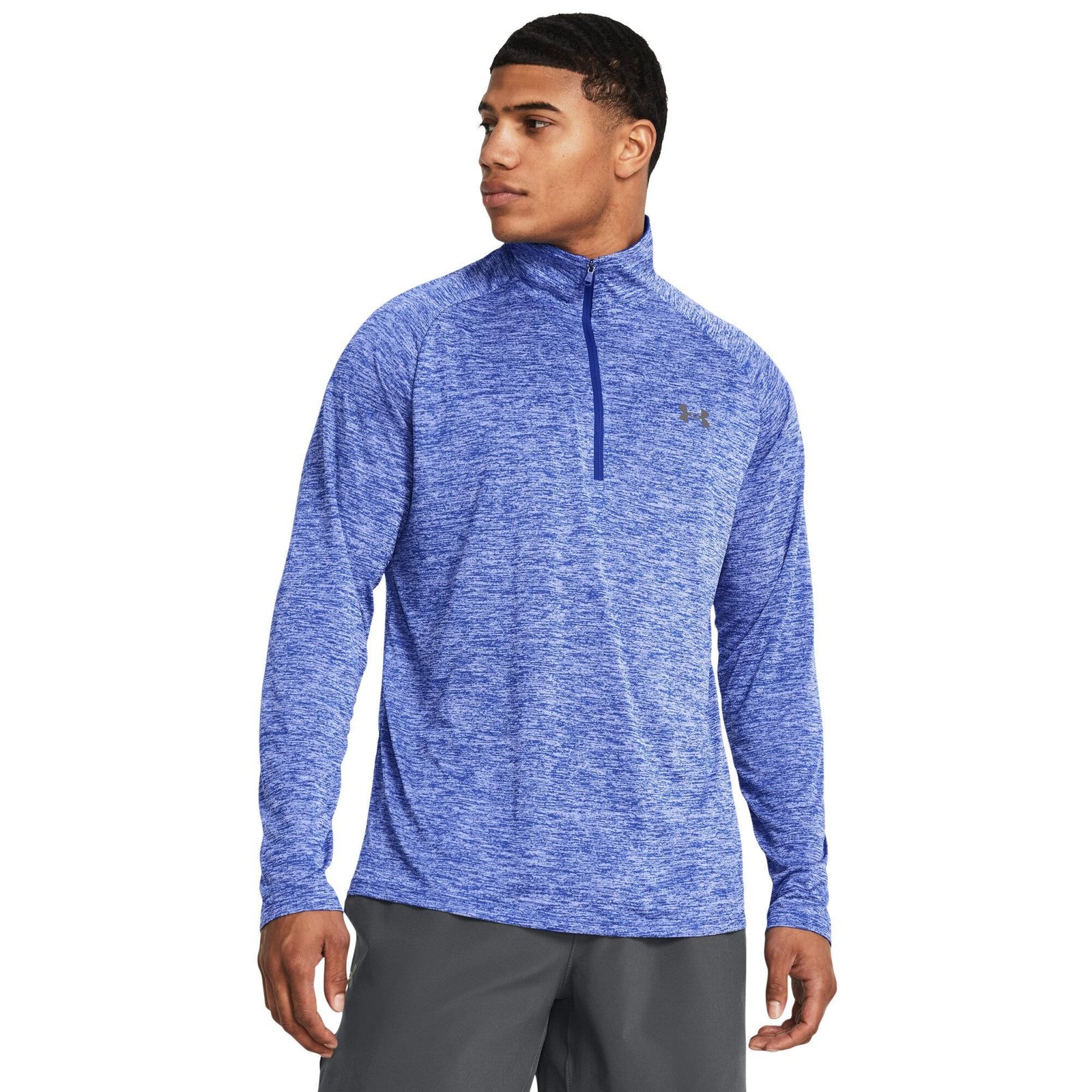 Under Armour Tech 2.0 1/2 Zip Herren Poloshirt, blau