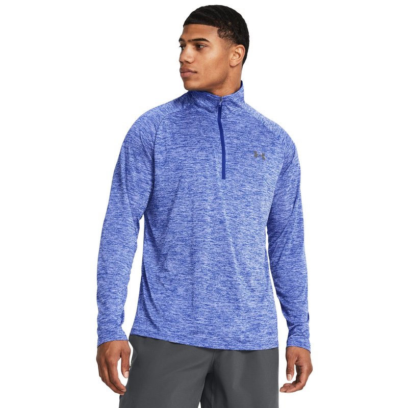 Under Armour Tech 2.0 1/2 Zip Herren Poloshirt, blau