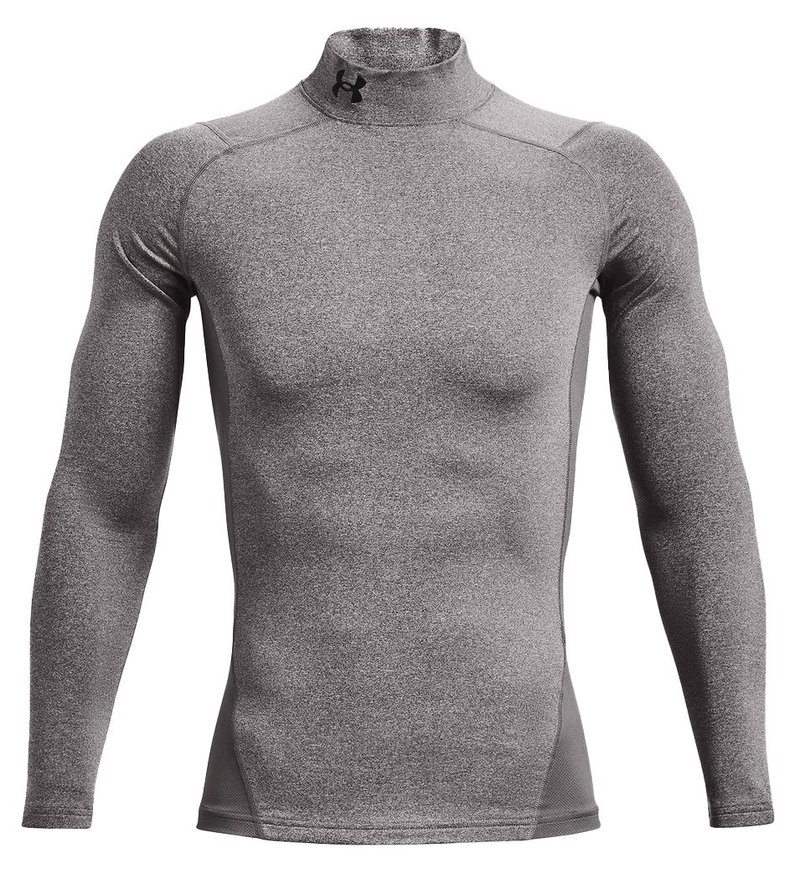Under Armour CG Armour Fitted Mock Herren-Funktions-T-Shirt, grau