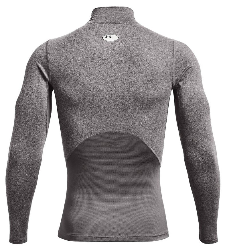 Under Armour CG Armour Fitted Mock Herren-Funktions-T-Shirt, grau
