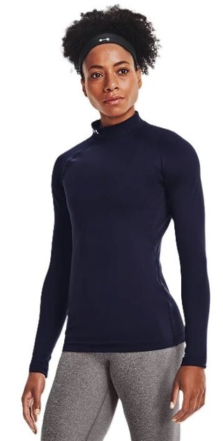Under Armour Authentics Mockneck Oberteil mit Stehkragen, dunkelblau