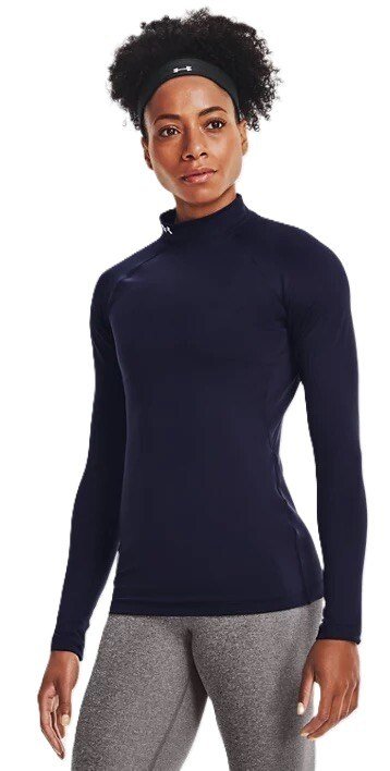 Under Armour Authentics Mockneck Oberteil mit Stehkragen, dunkelblau