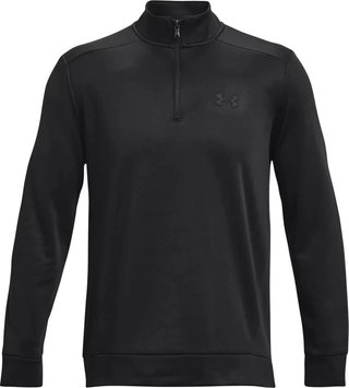 Under Armour Fleece 1/4 Zip Herren Sweatshirt, schwarz