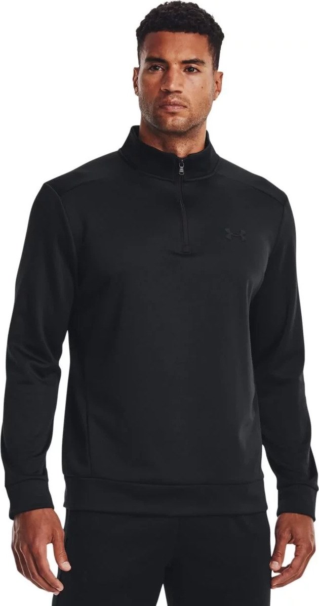 Under Armour Fleece 1/4 Zip Herren Sweatshirt, schwarz