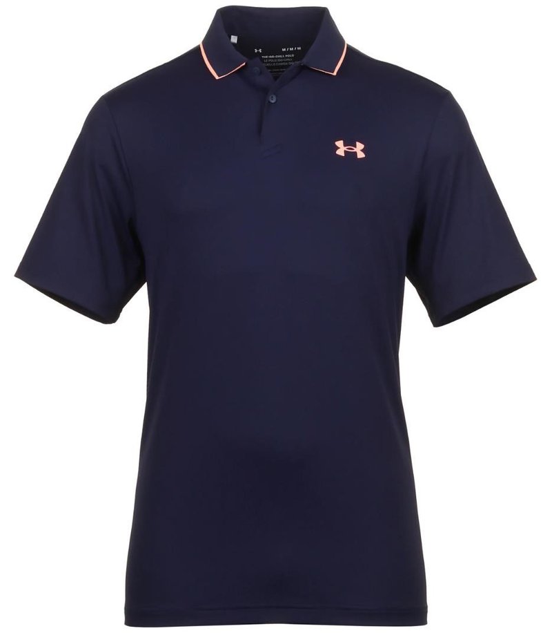 Under Armour Iso-Chill Herren Poloshirt, midnigt navy/flare orange