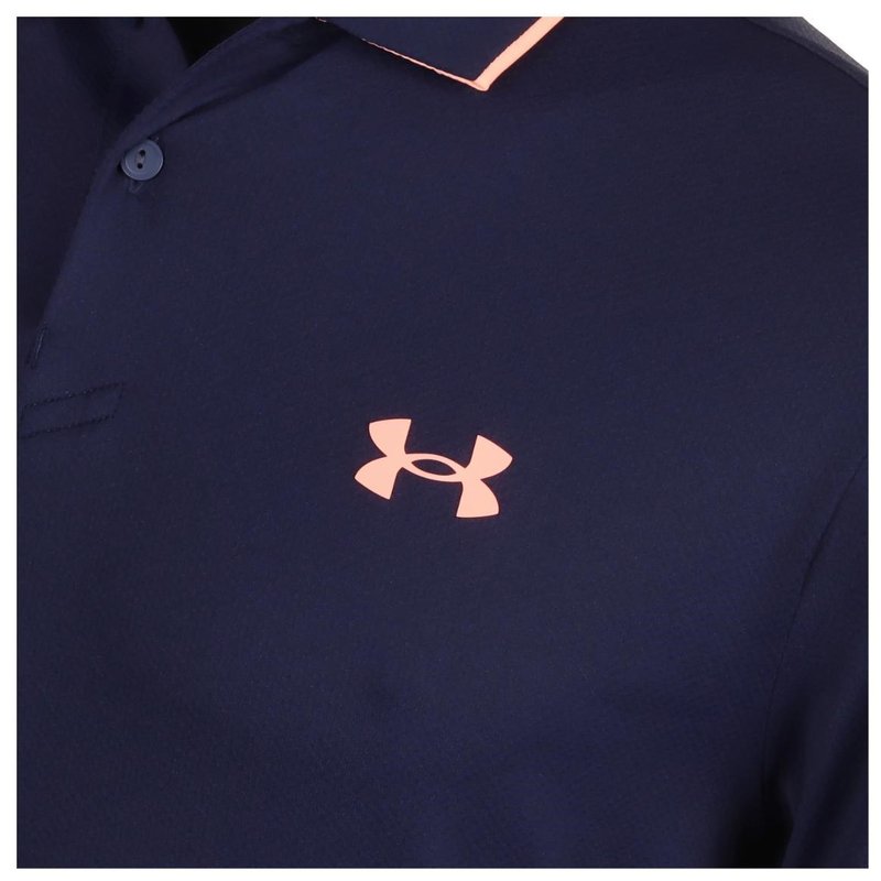 Under Armour Iso-Chill Herren Poloshirt, midnigt navy/flare orange