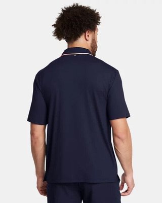 Under Armour Iso-Chill Herren Poloshirt, midnigt navy/flare orange