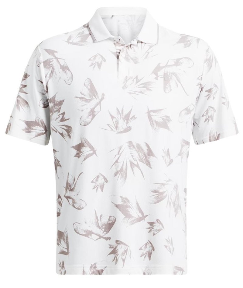 Under Armour Iso-Chill Edge Herren Poloshirt, white/tetra gray