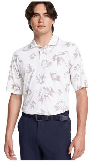 Under Armour Iso-Chill Edge Herren Poloshirt, white/tetra gray