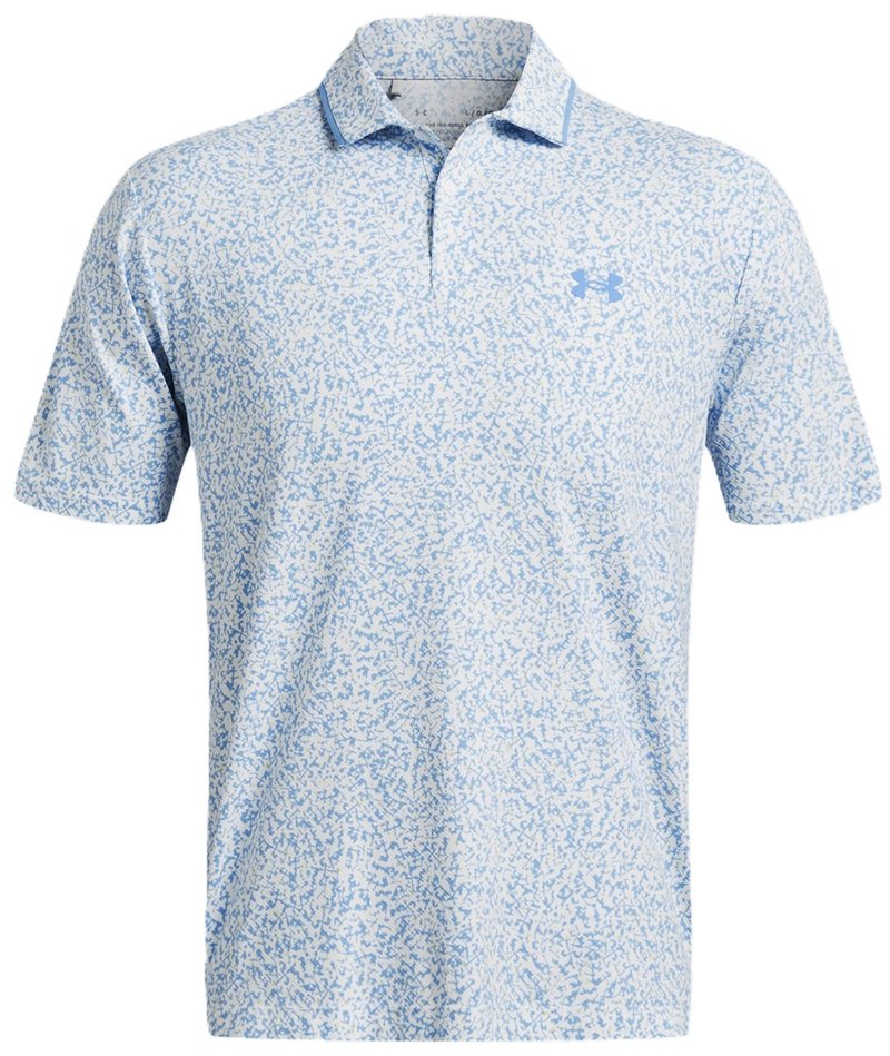 Under Armour Iso-Chill Herren Poloshirt, weiss/retro blau