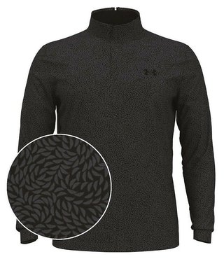 Under Armour Playoff Printed 1/4 Zip Herren Sweatshirt, schwarz/castlerock