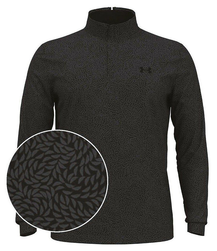Under Armour Playoff Printed 1/4 Zip Herren Sweatshirt, schwarz/castlerock