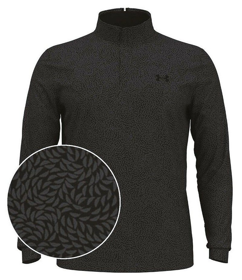 Under Armour Playoff Printed 1/4 Zip Herren Sweatshirt, schwarz/castlerock