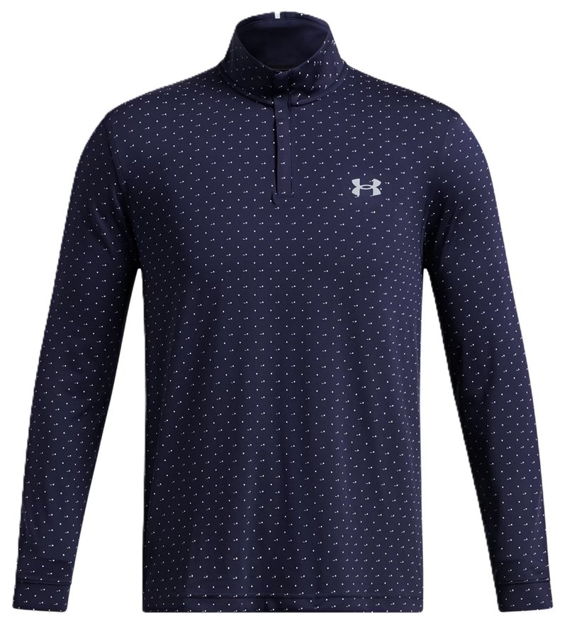 Under Armour Playoff Printed 1/4 Zip Herren Sweatshirt, dunkelblau/weiss