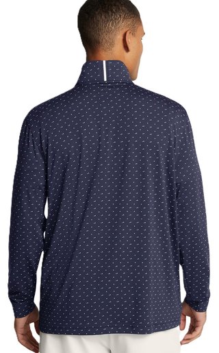Under Armour Playoff Printed 1/4 Zip Herren Sweatshirt, dunkelblau/weiss