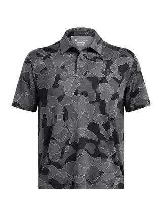 Under Armour Playoff 3.0 Printed Herren Poloshirt, schwarz