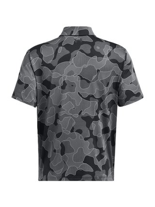 Under Armour Playoff 3.0 Printed Herren Poloshirt, schwarz
