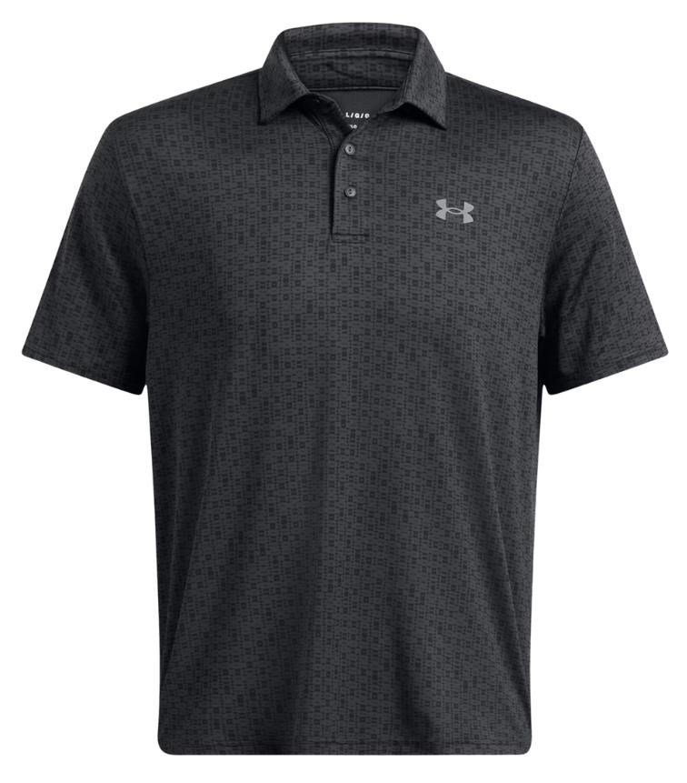 Under Armour Playoff 3.0 Printed Herren Poloshirt, anthracite/black/castlerock