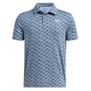 Under Armour Playoff Printed Junior Poloshirt, blau