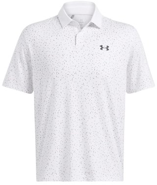 Under Armour T2G Printed Herren Poloshirt, weiss