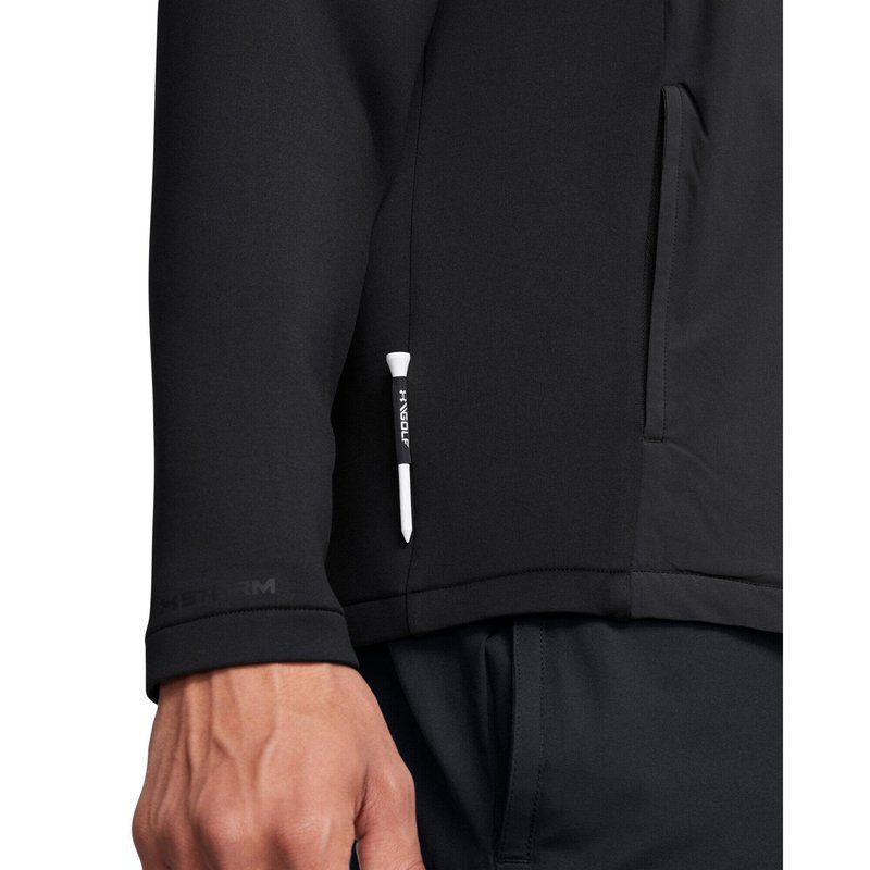 Under Armour Drive Pro Storm Hybrid 1/2-Zip Herren Sweatshirt, grau/schwarz