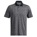 Under Armour Playoff 3.0 Check Jaquard Herren Poloshirt, schwarz/weiss