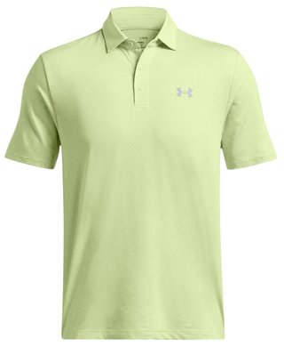 Under Armour Playoff 3.0 Check Jaquard Herren Poloshirt, hellgrün