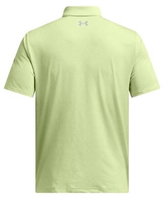 Under Armour Playoff 3.0 Check Jaquard Herren Poloshirt, hellgrün