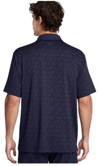 Under Armour Playoff 3.0 Check Jaquard Herren Poloshirt, midnight navy
