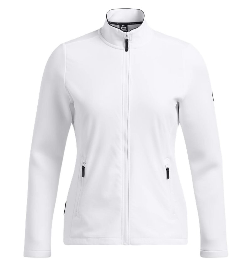 Under Armour Drive Pro Storm Hybrid full zip Damenjacke, weiss