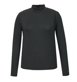 Under Armour Drive LS Mock Damen Thermo Shirt, schawrz