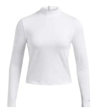 Under Armour Drive LS Mock Damen Thermo Shirt, weiss