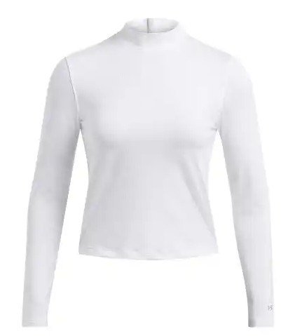 Under Armour Drive LS Mock Damen Thermo Shirt, weiss