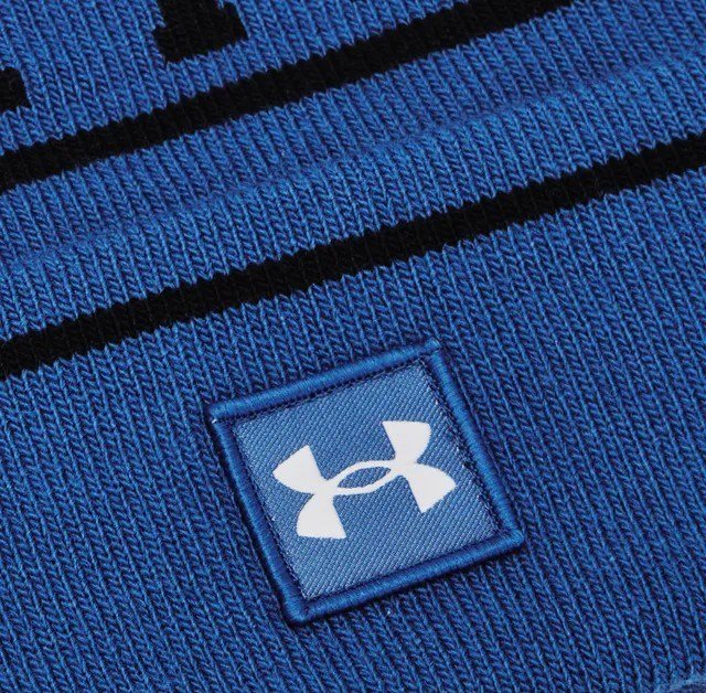 Under Armour Halftime Pom Beanie Wintermütze, blau