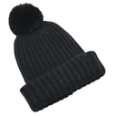 Under Armour Halftime Pom Beanie Damen Wintermütze, schwarz