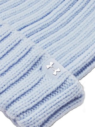 Under Armour Halftime Pom Beanie Damen Wintermütze, blau