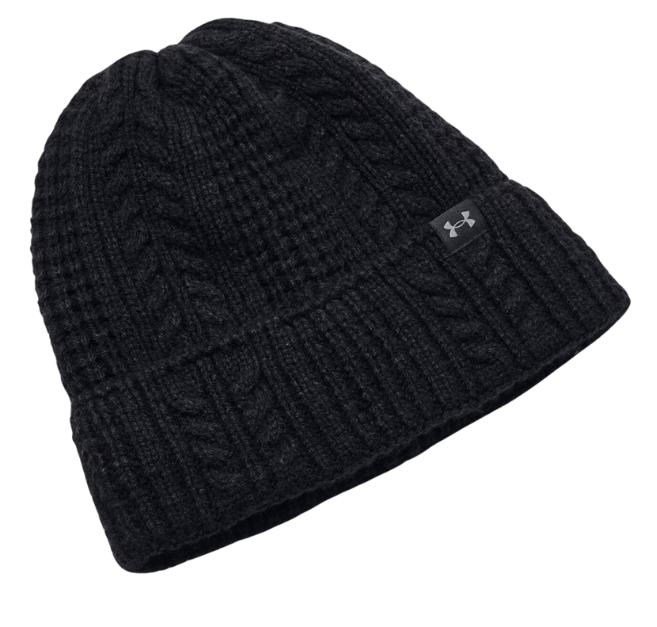 Under Armour Halftime Cable Knit Wintermütze, schwarz