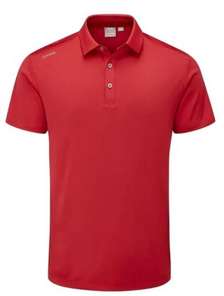 PING Lindum Herren Poloshirt, rot