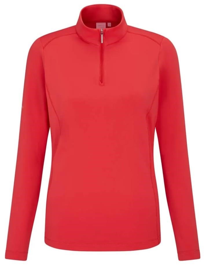 PING Aveline Half Zip Damen Poloshirt, cayenne