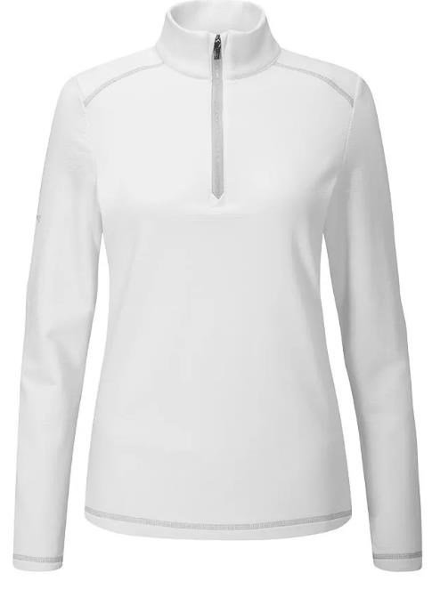 PING Sonya Fleece Damen Poloshirt, weiss