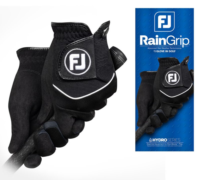 FootJoy RainGrip Damen Handschuh (1 Paar), schwarz