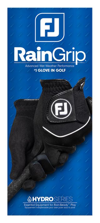 FootJoy RainGrip Damen Handschuh (1 Paar), schwarz