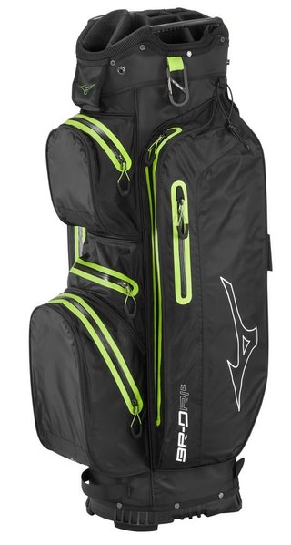 Mizuno BR-DRI Cartbag, schwarz/grün