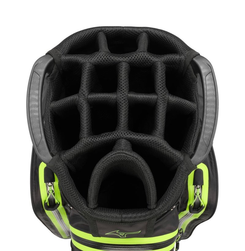 Mizuno BR-DRI Cartbag, schwarz/grün